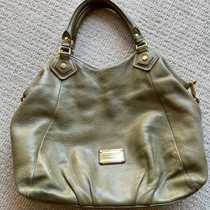 Marc Jacobs Khaki Leather Tote Bag
